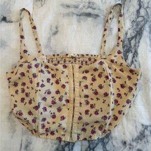 Floral corset top